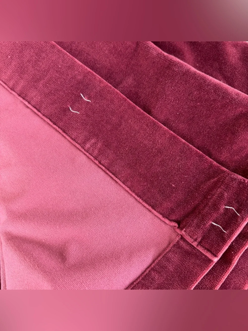 Pottery Barn Velvet Twill Merlot Red Drape Set 48x96 100% Cotton Mexico READ